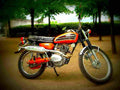 Honda CB 125 1971 4 motorbike A4 Photo Print