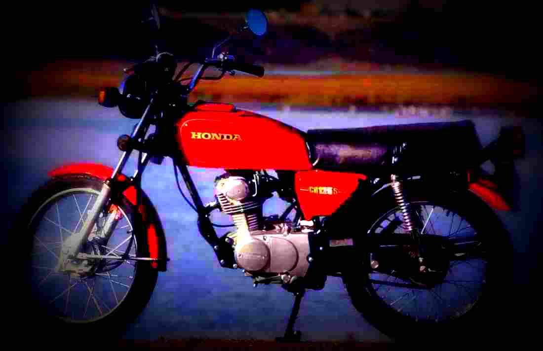 Honda CB 125 S 1976 6 motorbike A4 Photo Print
