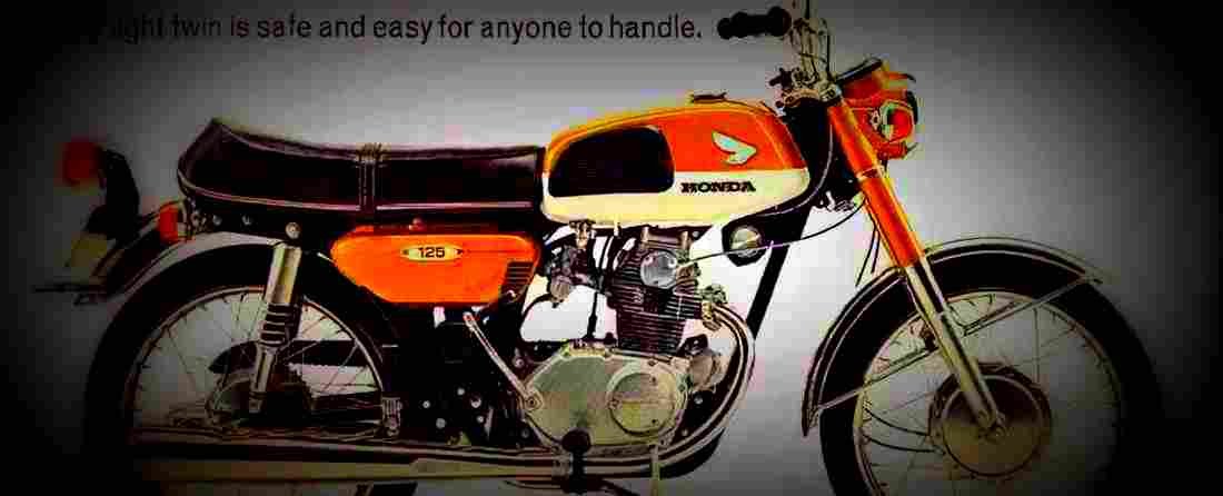 Honda CB 125 SS 1973 1 700x284 motorbike A4 Photo Print