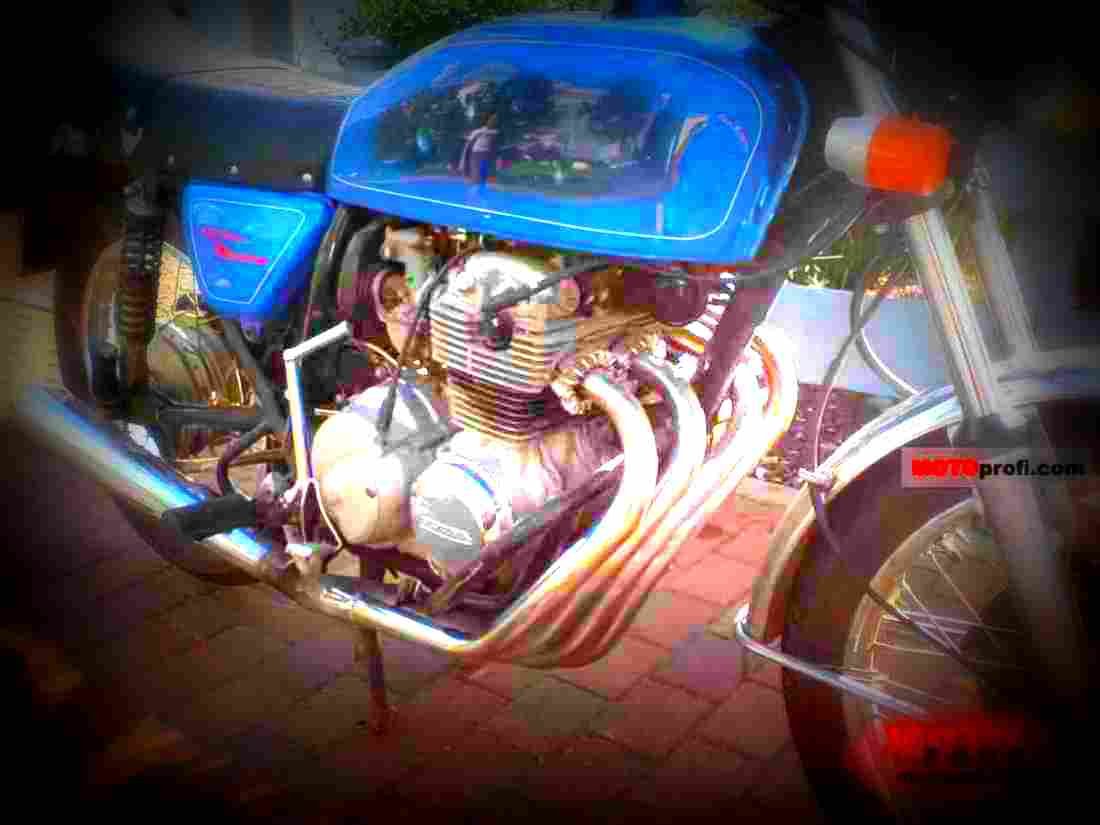 Honda CB 125 SS 1973 5 motorbike A4 Photo Print