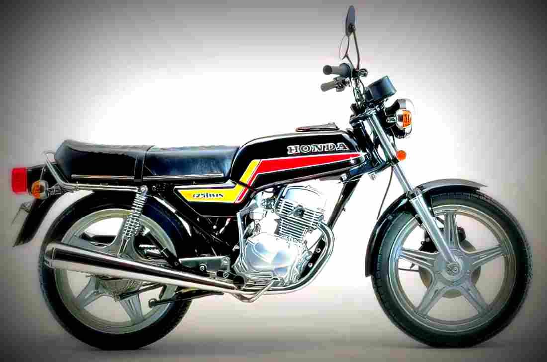 Honda CB 125 T 1978 1 motorbike A4 Photo Print