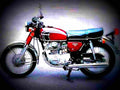 Honda CB 125 T 1979 3 motorbike A4 Photo Print