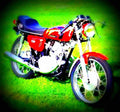 Honda CB 125 T 1979 6 motorbike A4 Photo Print