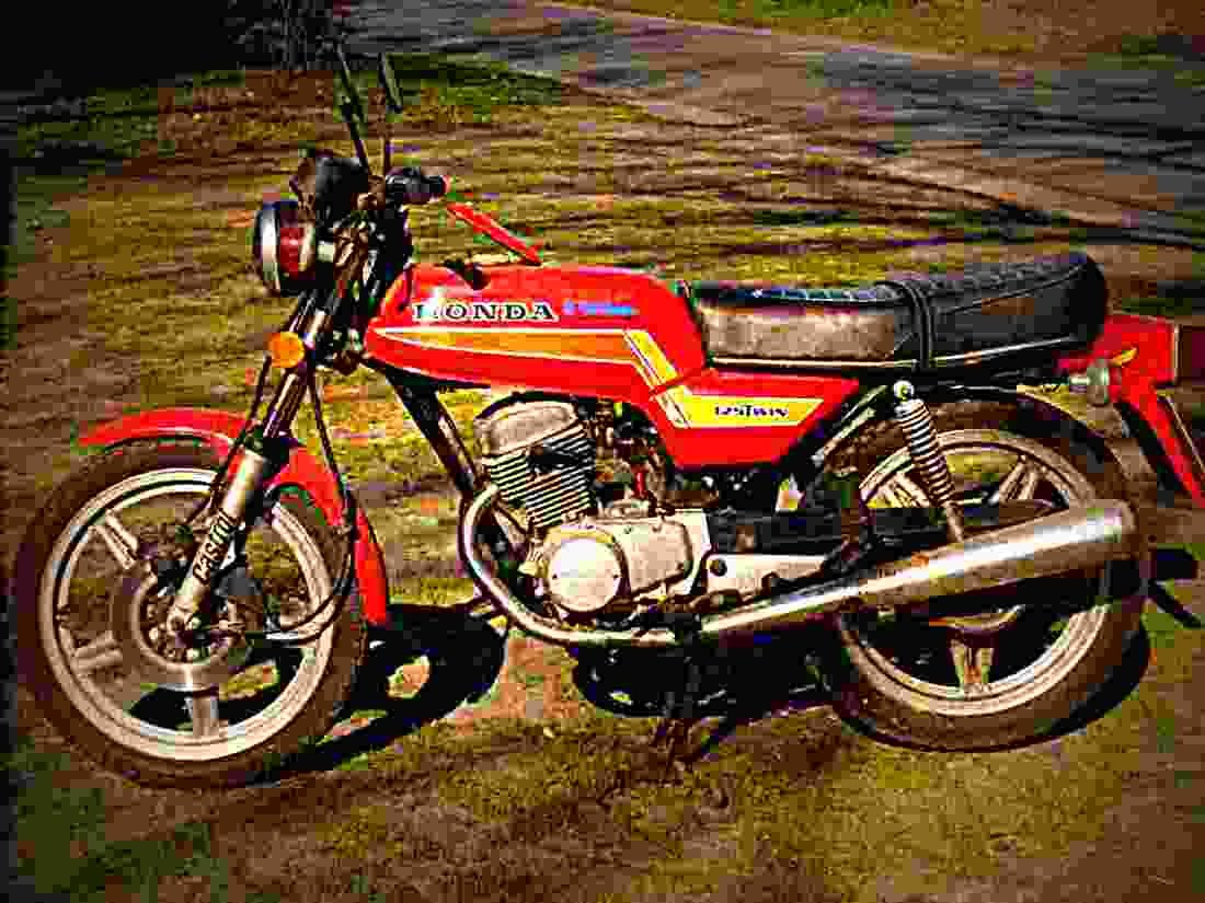 Honda CB 125 T 2 1982 4 motorbike A4 Photo Print