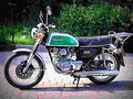 Honda CB 125 disc 1976 2 motorbike A4 Photo Print