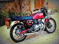Honda CB 200 1975 5 motorbike A4 Photo Print