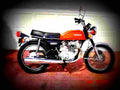Honda CB 200 disc 1976 3 motorbike A4 Photo Print