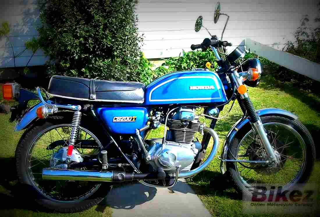 Honda CB 200 disc 1976 6 motorbike A4 Photo Print