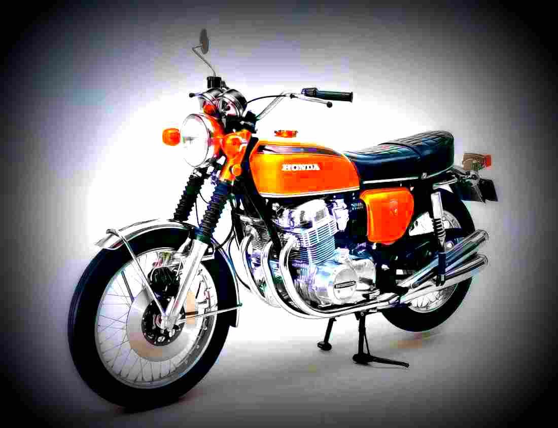 Honda CB 200 disc 1977 4 motorbike A4 Photo Print