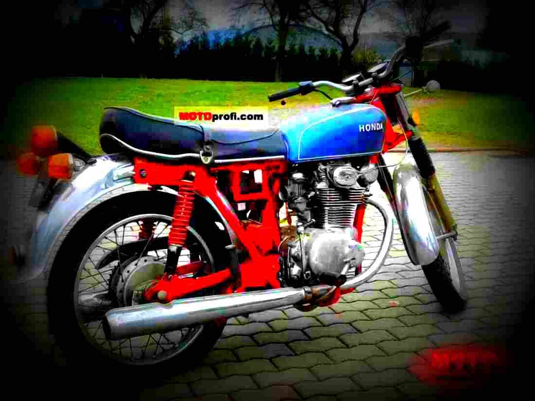 Honda CB 250 1972 5 motorbike A4 Photo Print