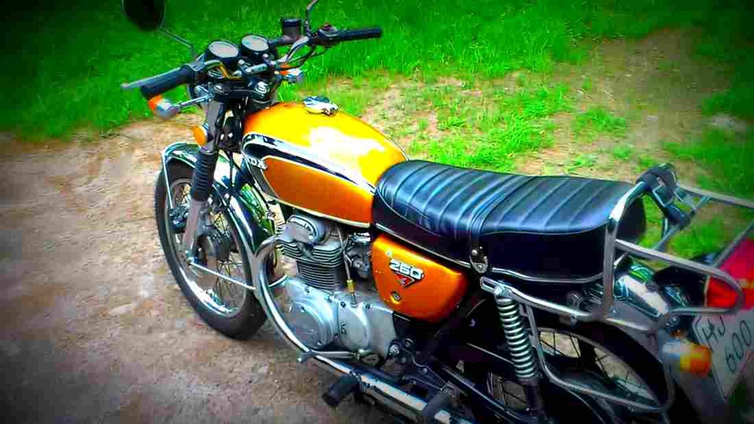 Honda CB 250 1973 4 motorbike A4 Photo Print