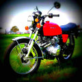 Honda CB 250 G 1975 3 motorbike A4 Photo Print