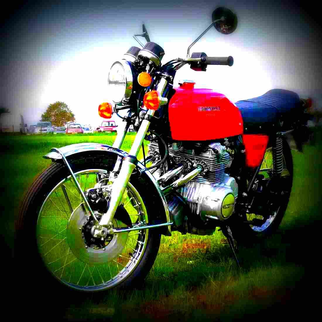 Honda CB 250 G 1975 3 motorbike A4 Photo Print