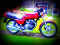 Honda CB 250 N (reduced effect) 1981 4 motorbike A4 Photo Print
