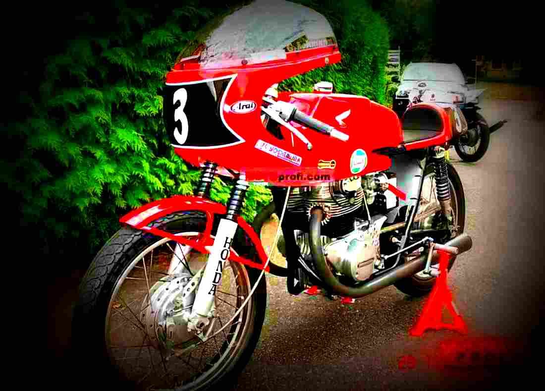 Honda CB 250 N (reduced effect) 1981 5 motorbike A4 Photo Print