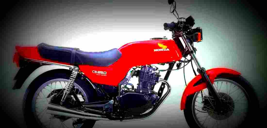 Honda CB 250 RS 1985 3 motorbike A4 Photo Print