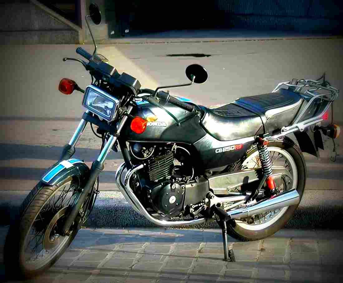 Honda CB 250 RS 1985 4 motorbike A4 Photo Print