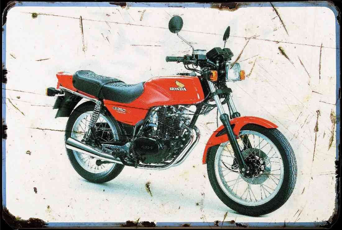 Honda CB 250RS aged A4 Photo Print