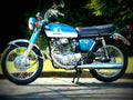 Honda CB 350 1970 3 motorbike A4 Photo Print