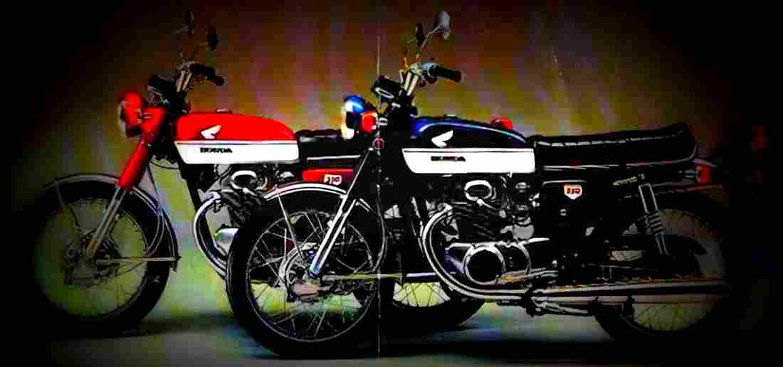 Honda CB 350 1970 5 motorbike A4 Photo Print