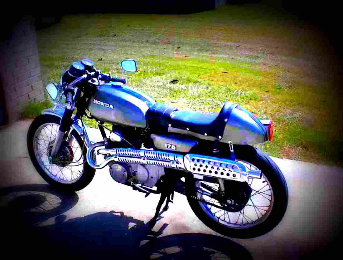 Honda CB 350 1971 6 motorbike A4 Photo Print