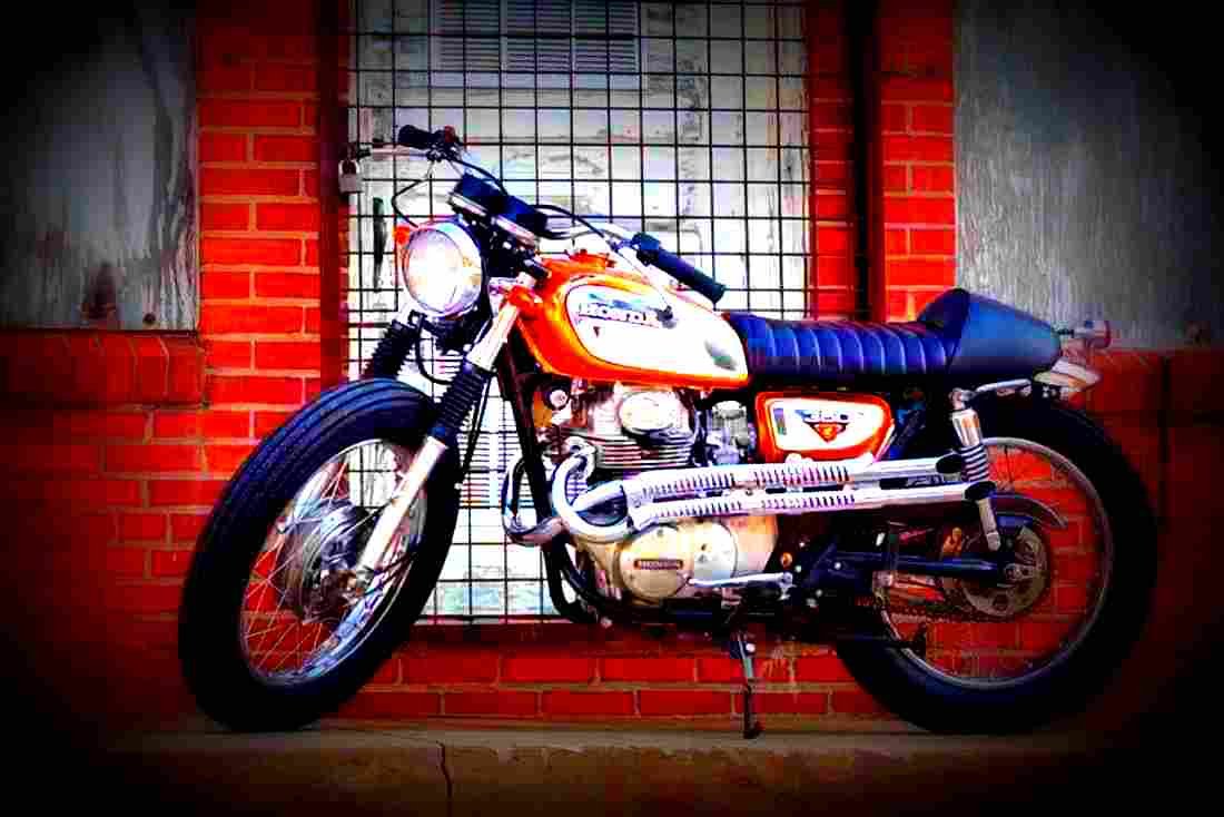 Honda CB 350 1972 1 motorbike A4 Photo Print