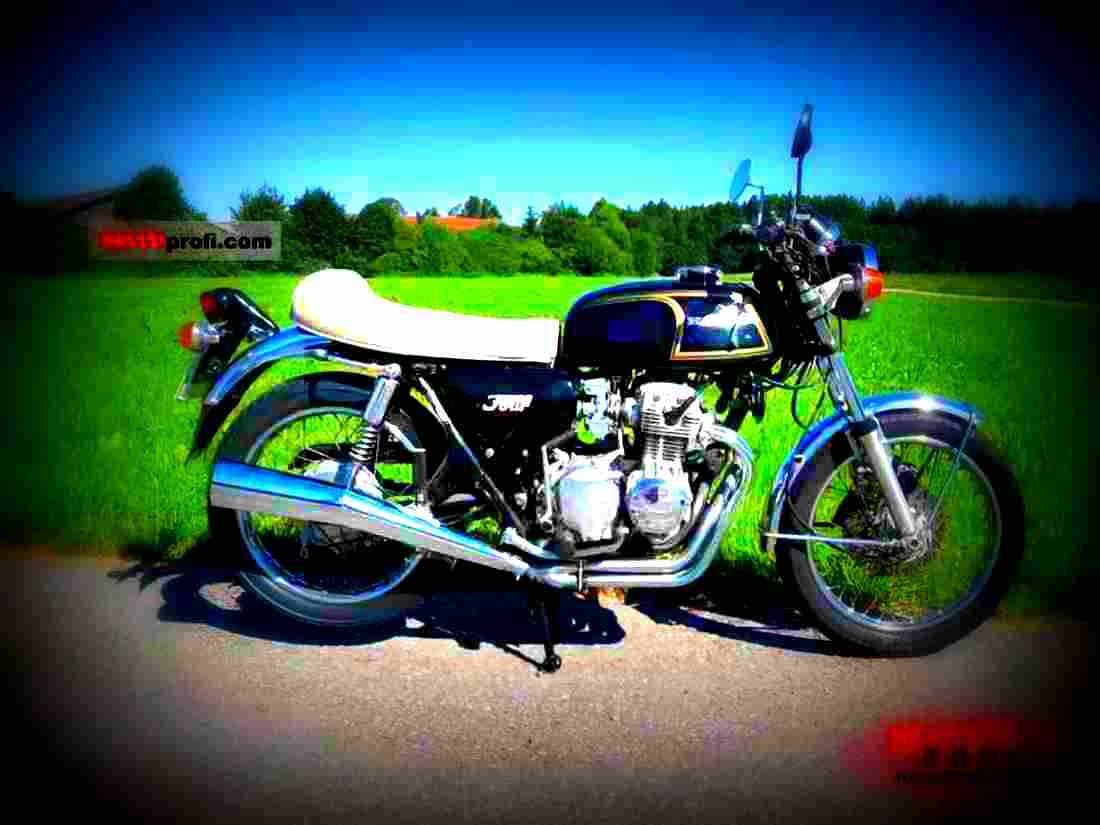 Honda CB 350 F 1973 3 motorbike A4 Photo Print