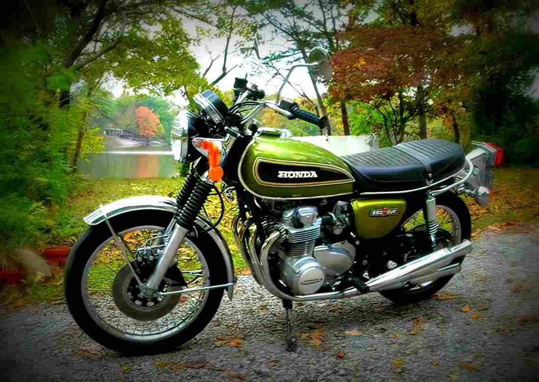 Honda CB 350 disc 1975 2 motorbike A4 Photo Print