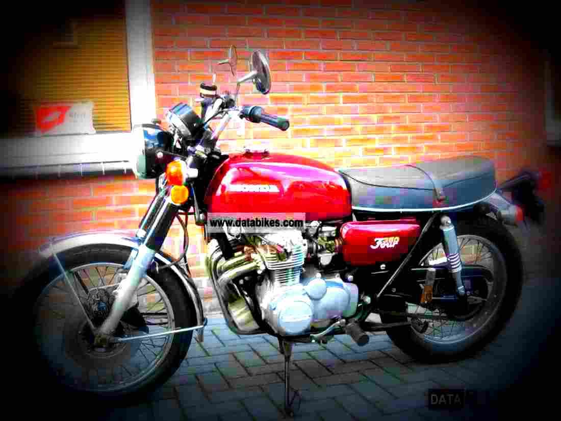 Honda CB 350 disc 1975 3 motorbike A4 Photo Print