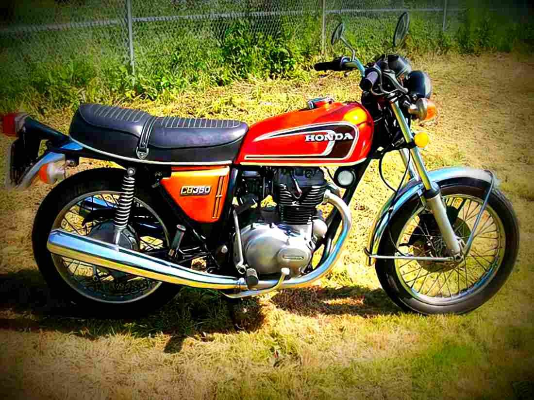 Honda CB 360 G 1975 2 motorbike A4 Photo Print