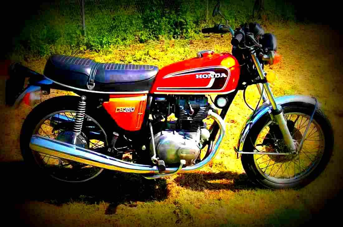 Honda CB 360 disc 1974 4 motorbike A4 Photo Print