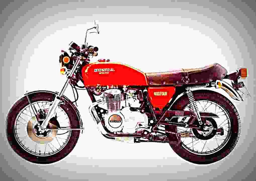 Honda CB 400 F 1975 5 motorbike A4 Photo Print