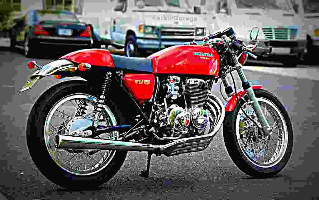 Honda CB 400 F 1975 6 motorbike A4 Photo Print