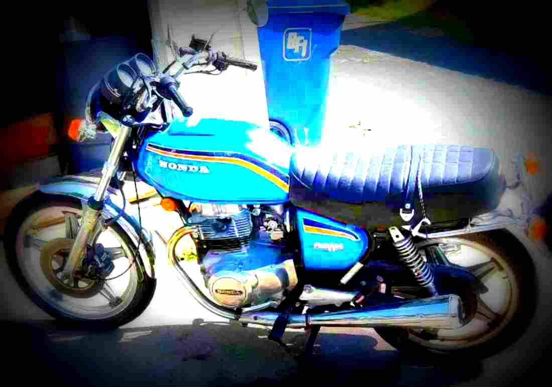 Honda CB 400 N 1978 3 motorbike A4 Photo Print