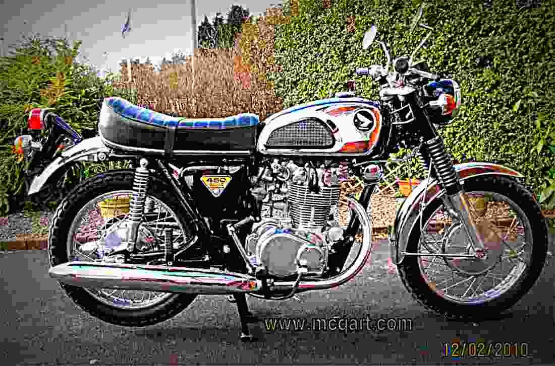 Honda CB 450 K 1 1970 2 motorbike A4 Photo Print