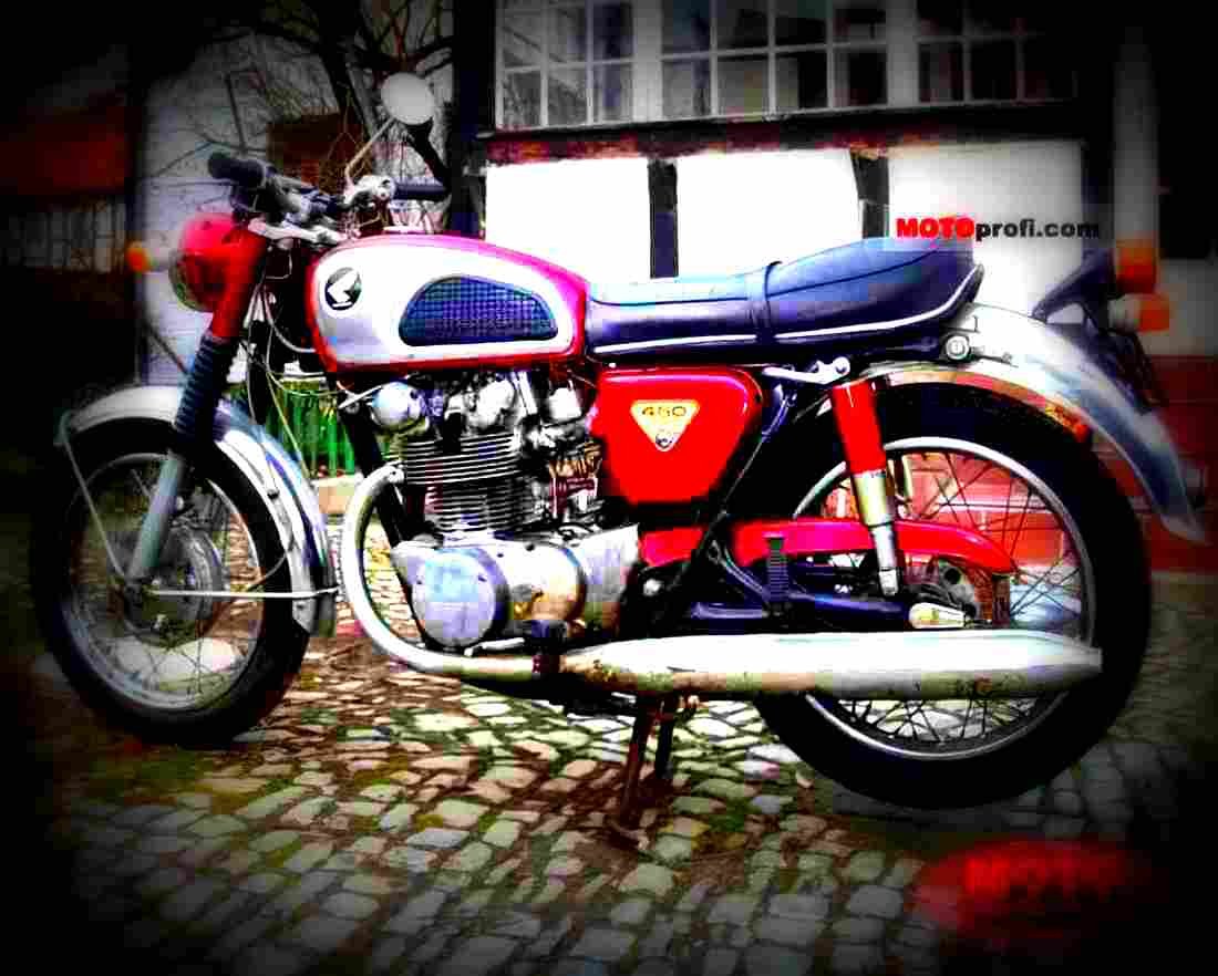 Honda CB 450 K 1 1970 3 motorbike A4 Photo Print