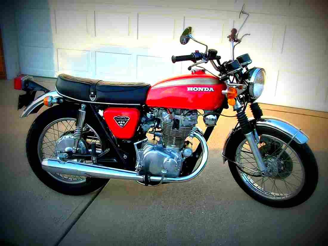 Honda CB 450 N 1984 1 motorbike A4 Photo Print