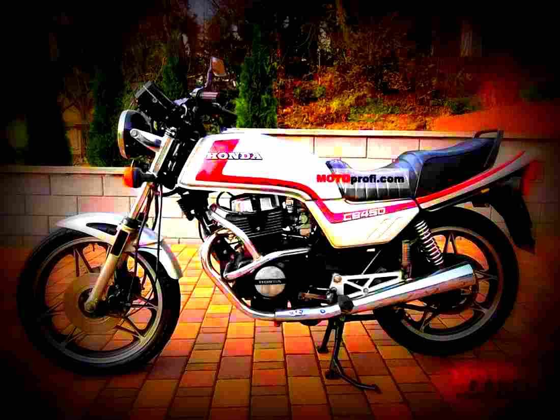 Honda CB 450 N 1984 6 motorbike A4 Photo Print