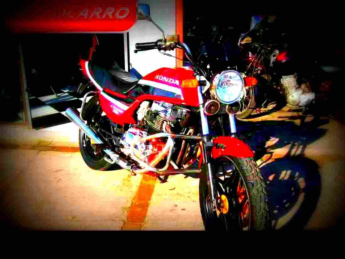 Honda CB 450 N 1985 3 motorbike A4 Photo Print