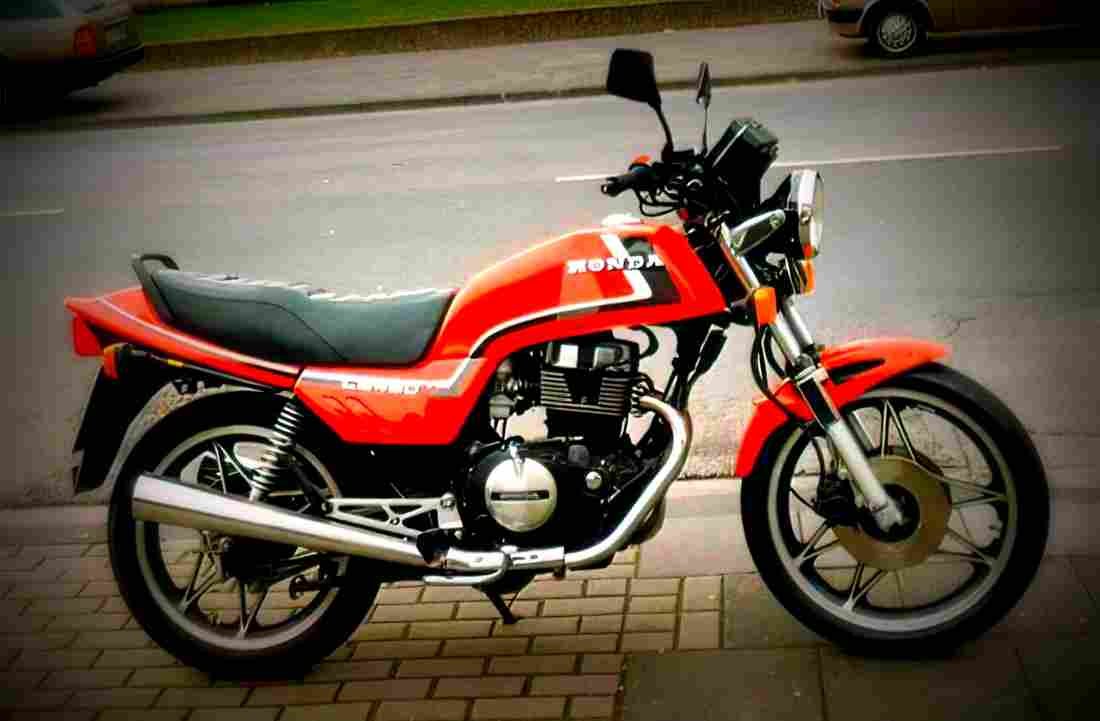 Honda CB 450 N (reduced effect) 1984 4 motorbike A4 Photo Print
