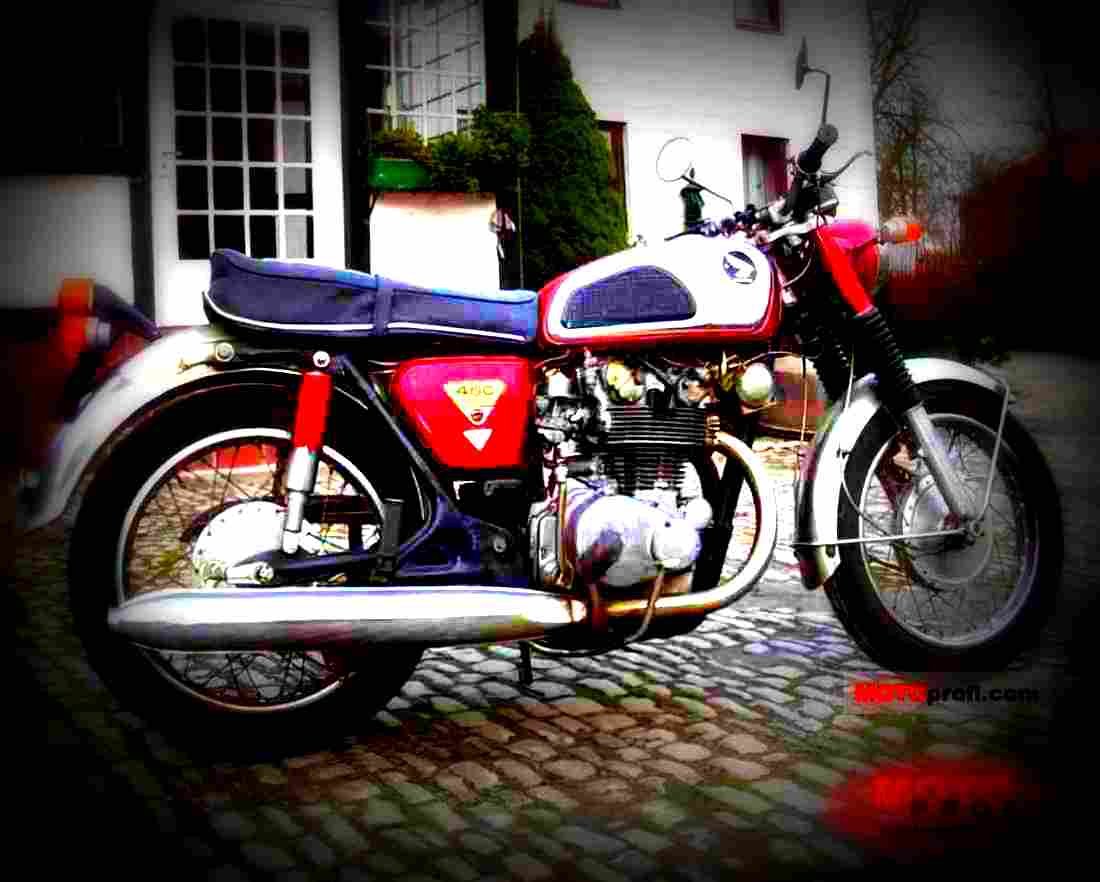 Honda CB 450 N (reduced effect) 1985 2 motorbike A4 Photo Print