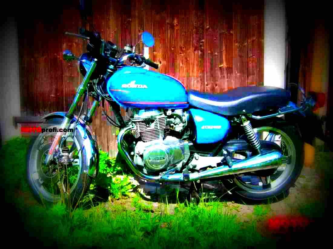 Honda CB 450 N (reduced effect) 1985 3 motorbike A4 Photo Print