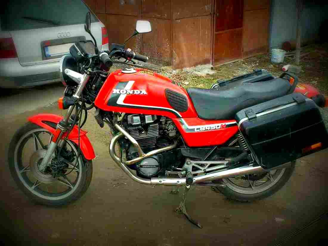 Honda CB 450 N (reduced effect) 1986 5 motorbike A4 Photo Print