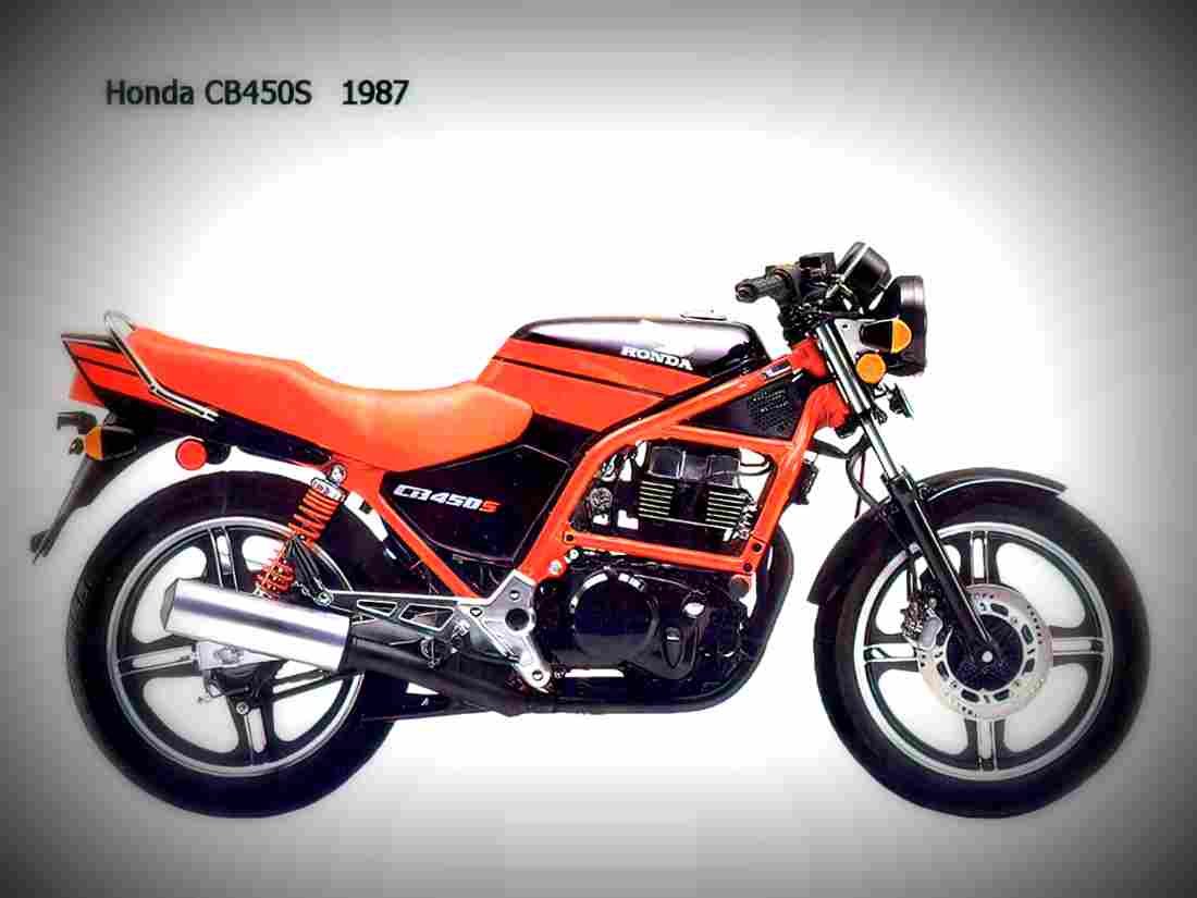 Honda CB 450 S 1987 1 motorbike A4 Photo Print