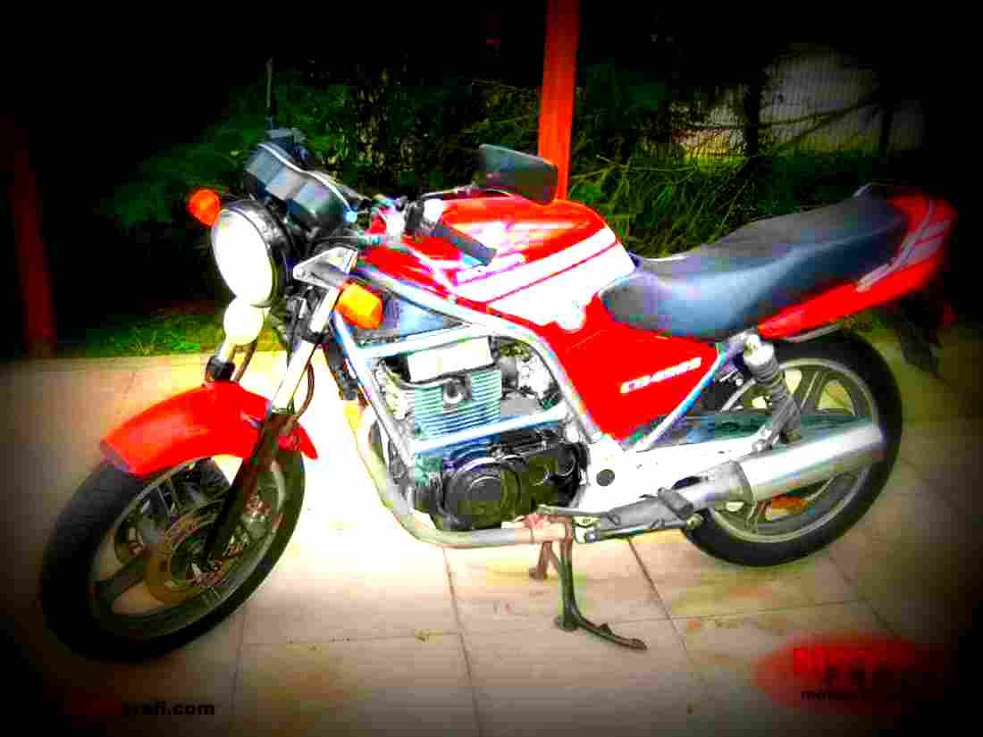 Honda CB 450 S (reduced effect) 1986 2 motorbike A4 Photo Print
