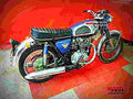 Honda CB 450 S (reduced effect) 1986 6 motorbike A4 Photo Print