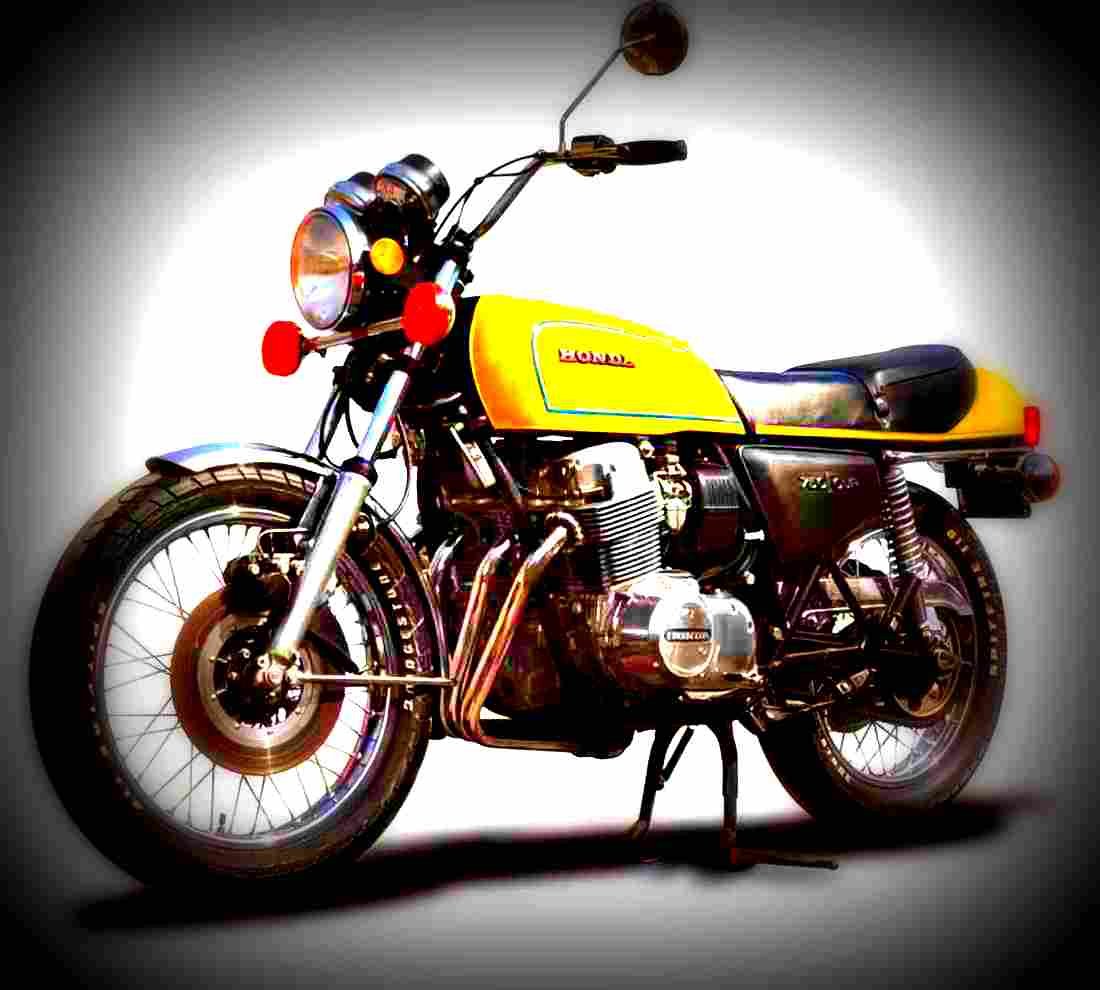 Honda CB 450 disc 1972 5 motorbike A4 Photo Print