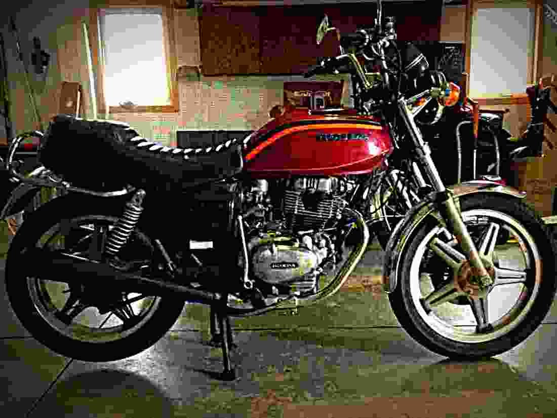 Honda CB 450 disc 1975 5 motorbike A4 Photo Print
