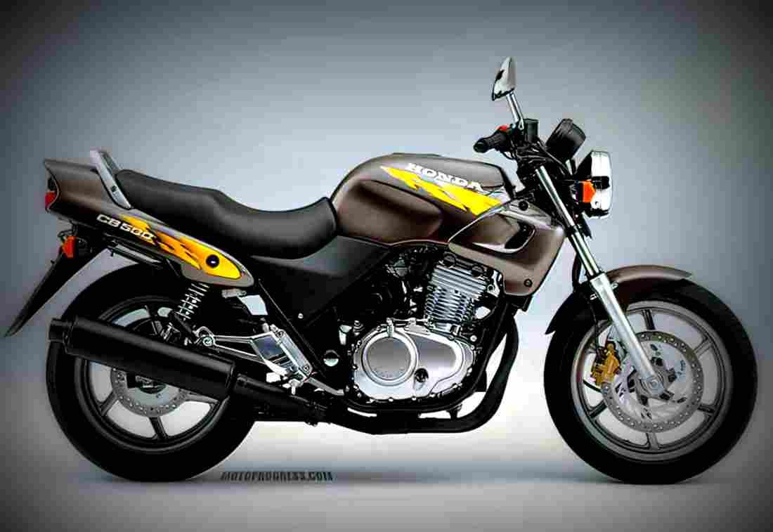 Honda CB 500 1997 3 motorbike A4 Photo Print