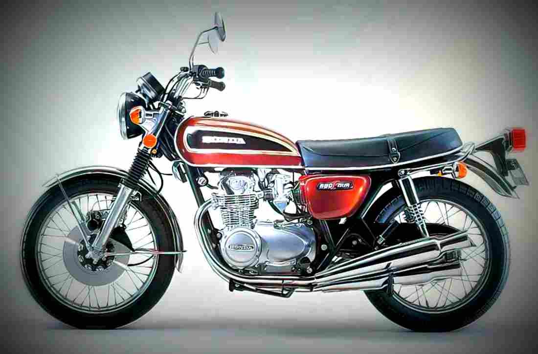 Honda CB 500 F 1972 6 motorbike A4 Photo Print